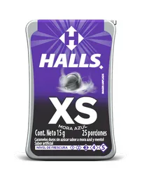 Halls Caramelo Banana Mora Azul XS