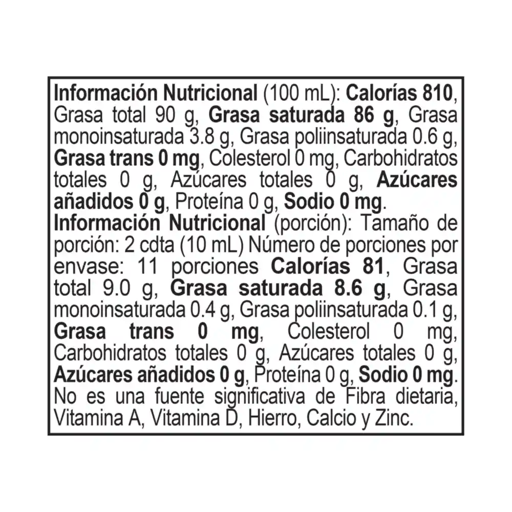 Monticello Aceite de Coco Virgen x 110 ml 