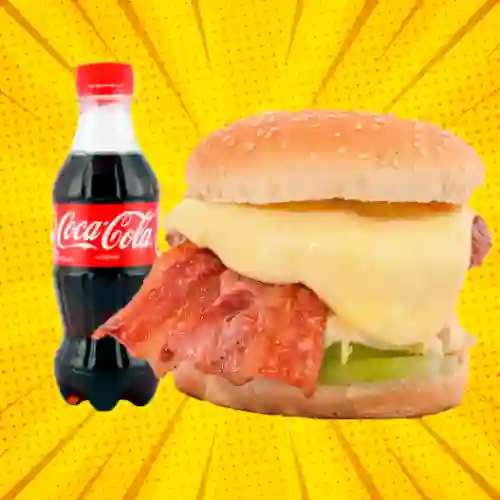 Hamburguesa especial + coca-cola 250 ml