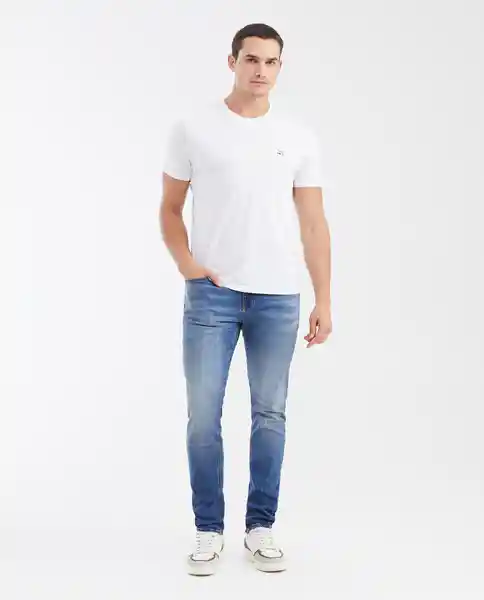 Jean Súper Slim Fit- Rider Azul Francés Medio T 32/32 Chevignon