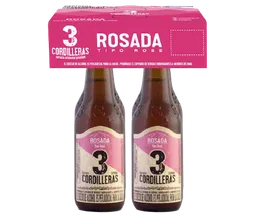 3 Cordilleras Cerveza Rosada Tipo Rose
