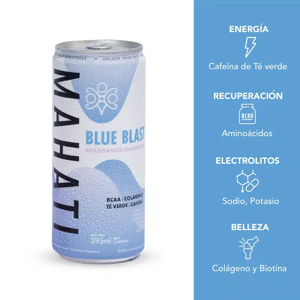 Mahati Blue  energía sin azúcar ni calorías