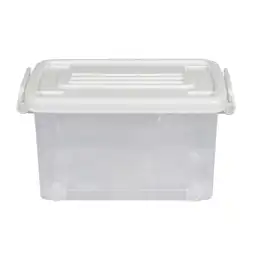 Caja Organizadora Rueda Transparente Color Blanca