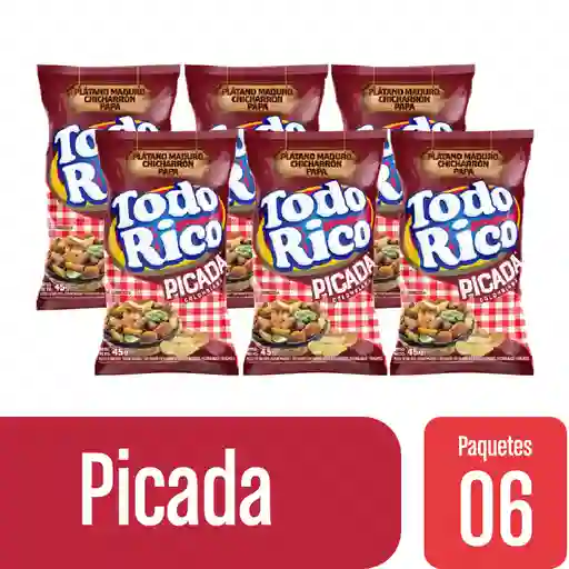 Todo Rico Pasabocas Sabor Picada Colombiana