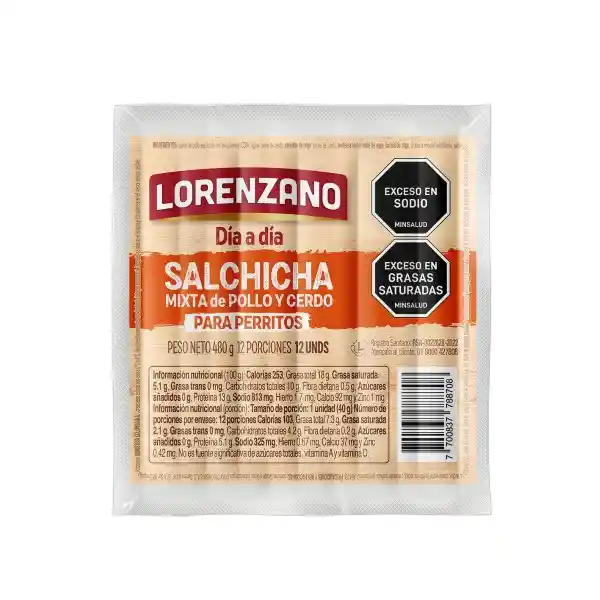 Lorenzano Salchicha Perro Cerdo Pollo