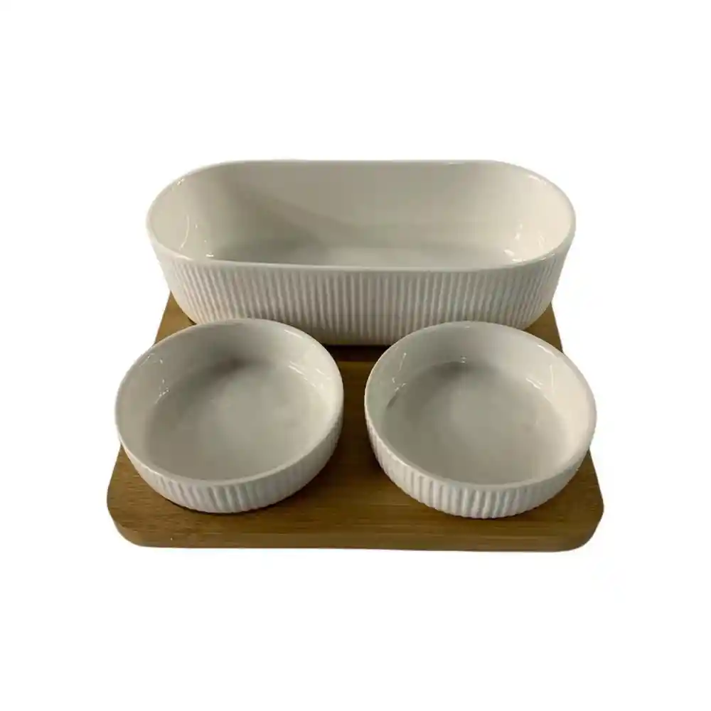 Set X4 Pz Platos/dip Porcelana Concepts 86545970