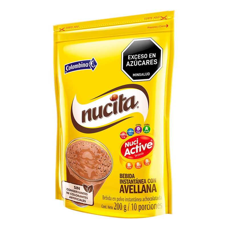 Doy Pack Nucita Bebida Instantánea Achocolatada 200 g
