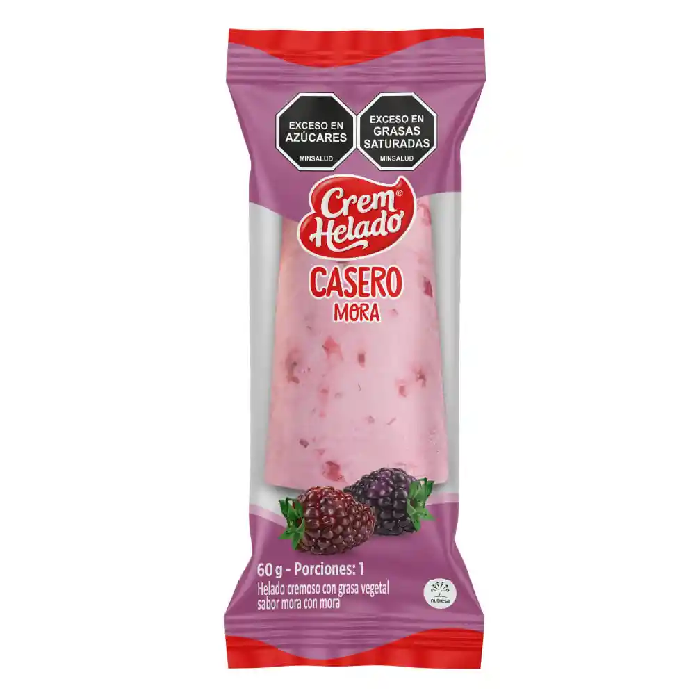 Helado Casero Crem Helado Mora