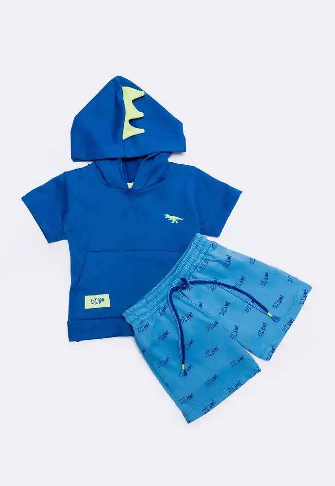 Conjunto Corto 18/24mese-azul