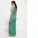 Vestido Jilguero Verde Talla M Mujer Mango