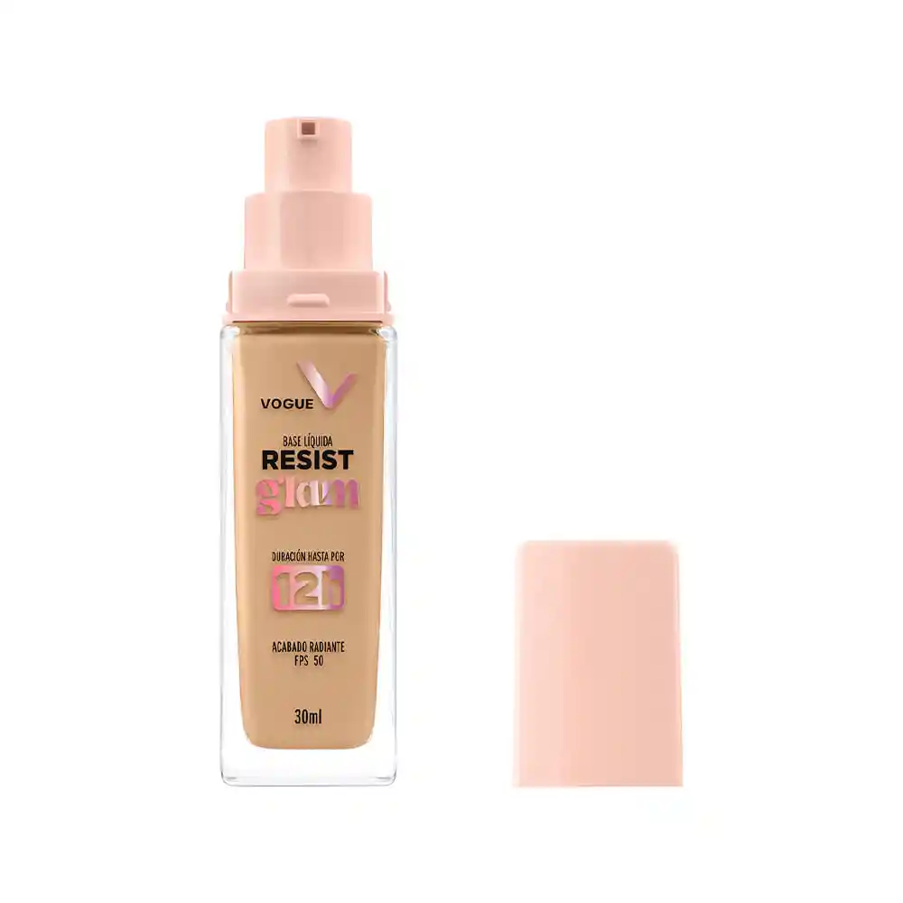 Base Liquida Vogue Resist Glam Capuccino Frasco