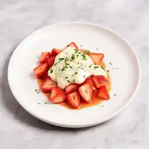 Fresas con queso