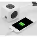 Multitoma en Cubo Con Extensión de Gris Usb 3.0 Metros