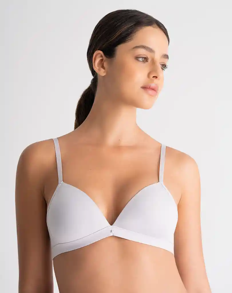 Brasier Con Escote V Femenino Magnol Lace Punto Blanco Talla 34