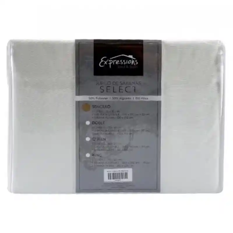 Expressions Juego de Sábanas Gris - Sku: 194889