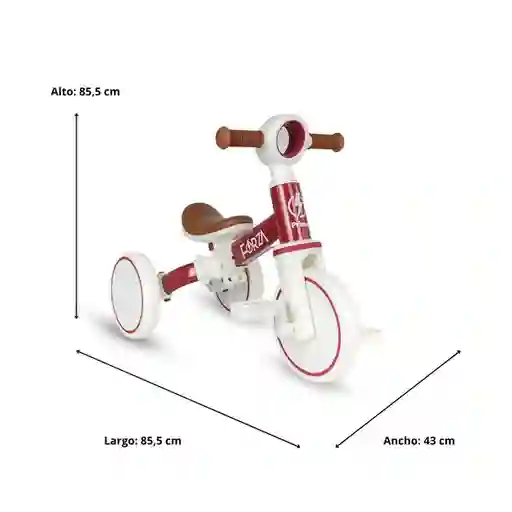 Forza Triciclo Balance Bike 2 en 1 Red