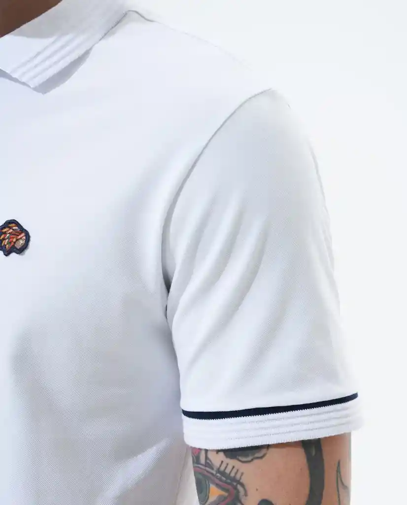 Polo Con Aplique Bordado Para Hombre
