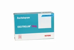 Escitalopram Heteroantidepresivo (10 Mg) Tabletas Recubiertas