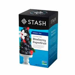 Stash Té Herbal Tea Caffeine-Free Blueberry Superfruit 38 G