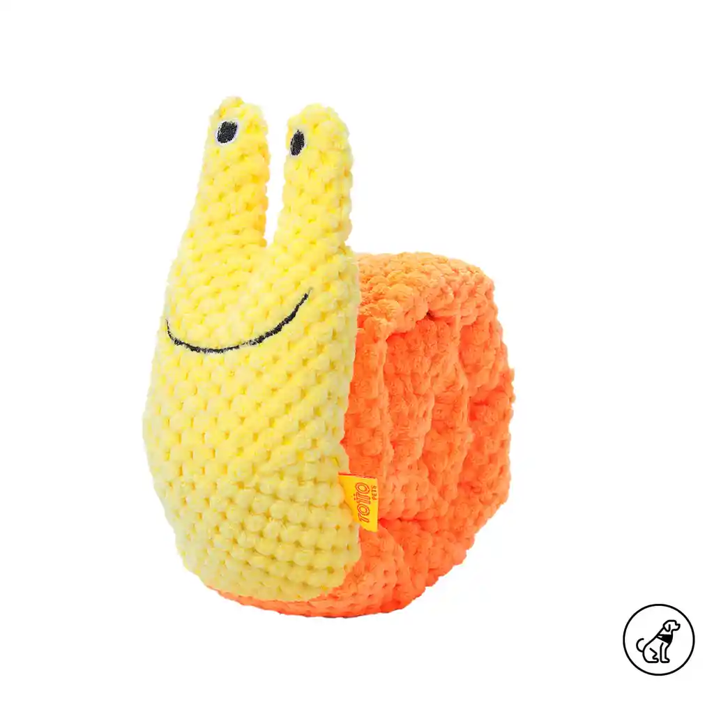 Juguete Para Mascota Caracol Naranja/amarillo