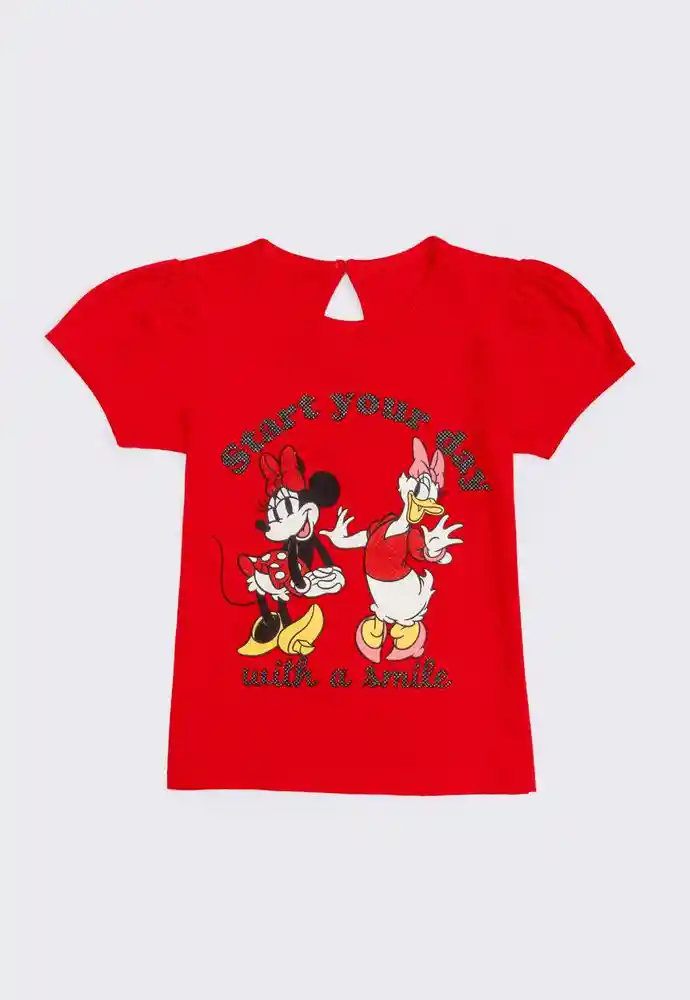 Camiseta Manga Corta 3t-rojo