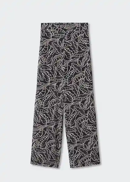 Pantalón Claudie Negro Talla 26 Mujer Mango