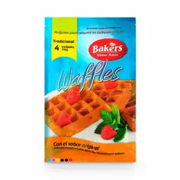 Bakers Waffles Sabor Tradicional
