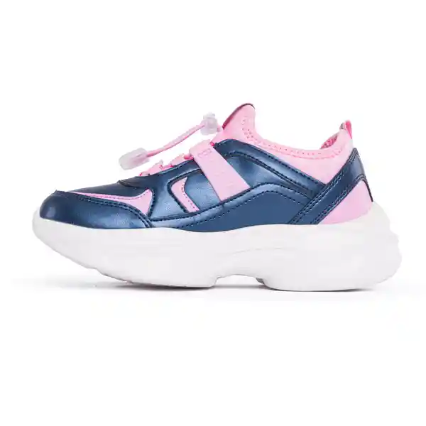 Los Gomosos Tenis Sibir Para Mujer y Niña Azul Rosado Talla 34