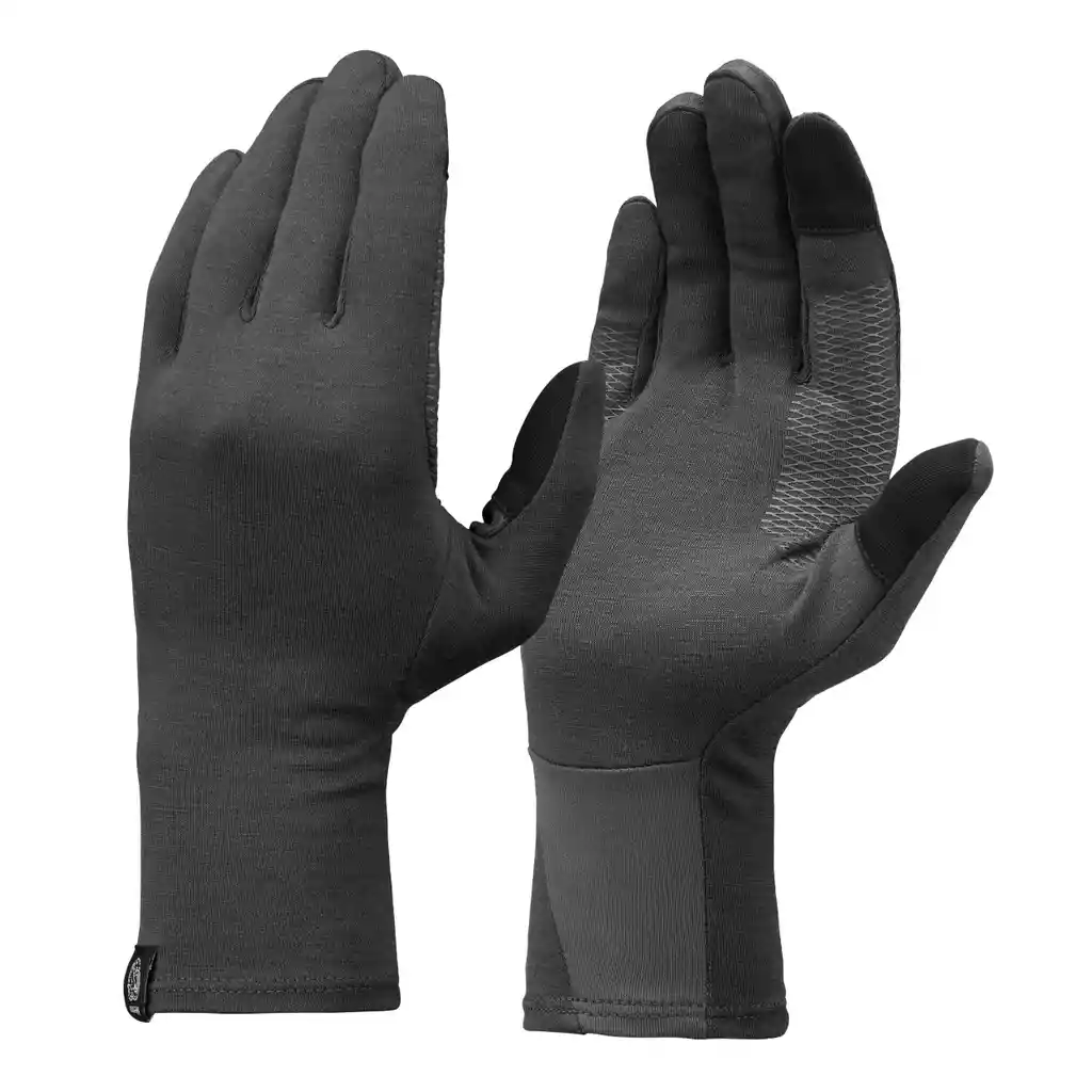 Guantes de Lana Merino Para Adulto Trekking y Montaña Gris - Forclaz