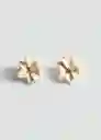 Pendientes Evav Beige Talla 99 Mujer Mango