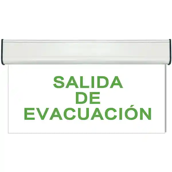 Ilumax Aviso de Salida de Evacuación Led Transparente 1102