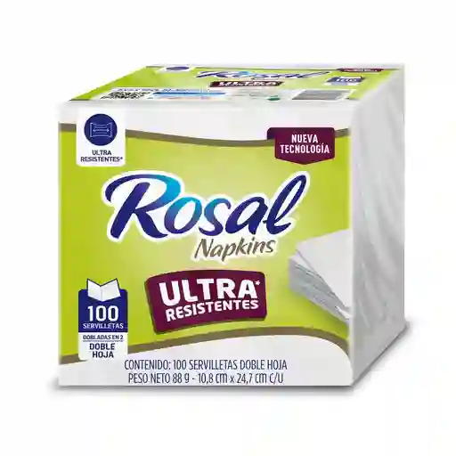 Servilletas Rosal Doble Hoja (100 Und)