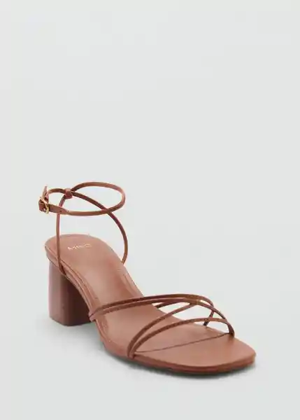 Sandalias Lana1 Cuero Talla 40 Mujer Mango