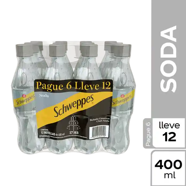 Schweppes Gaseosa Club Soda