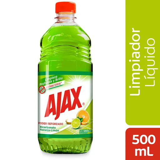 Ajax Limpia Pisos Bicarbonato Naranja Limón