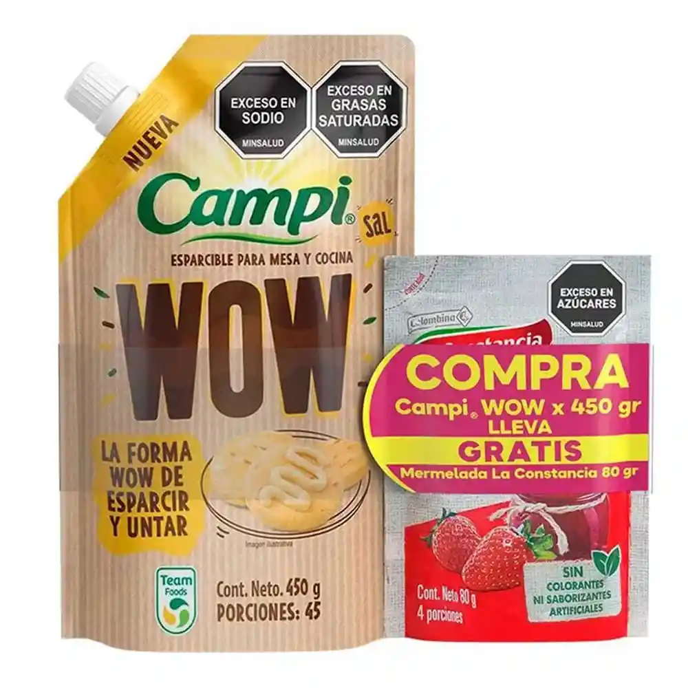 Margarina Campi Wow Gratis Mermelada X 450 G