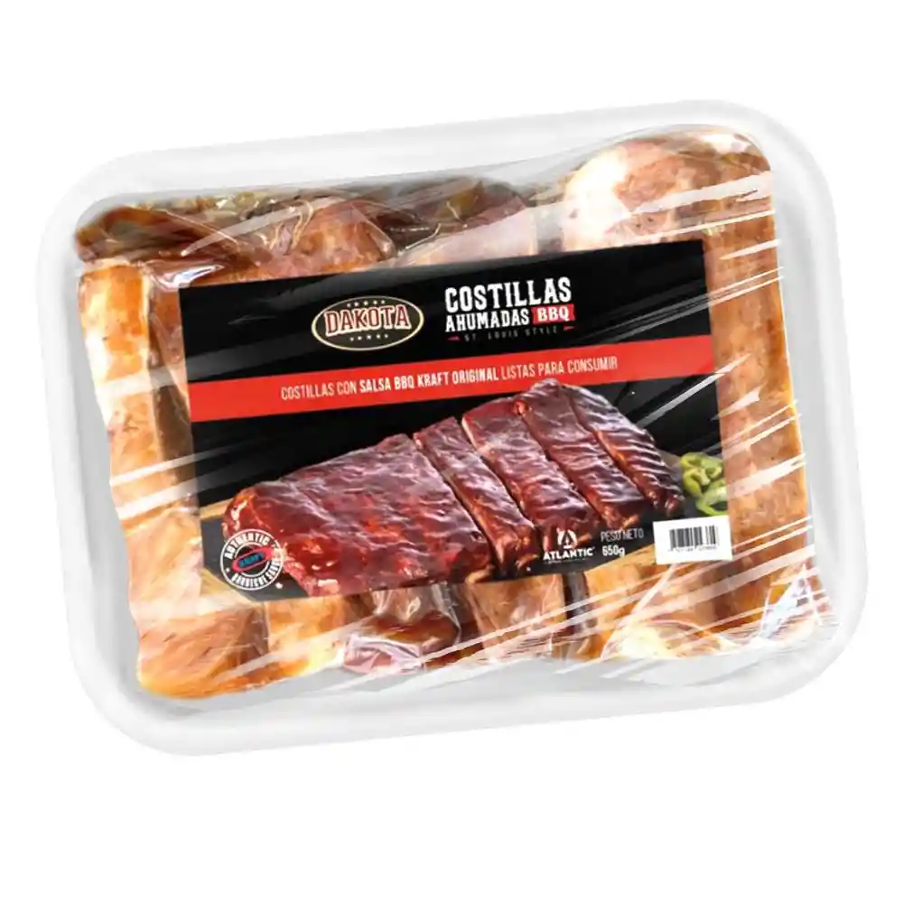 Costilla de Cerdo Ahumada en Salsa Bbq 1 Kg