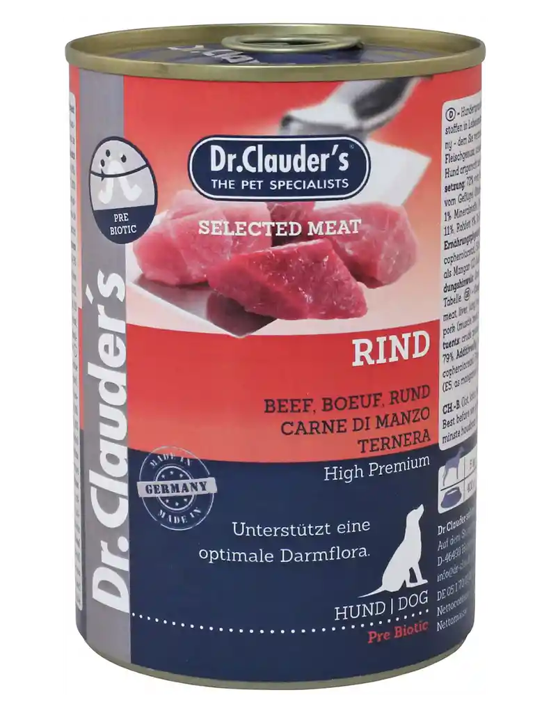 Dr. Clauder's Alimento Húmeda Perros Adultos Ternera 400 g