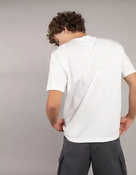 Camiseta Hombre Blanco Talla SMALL 4291101 American Eagle