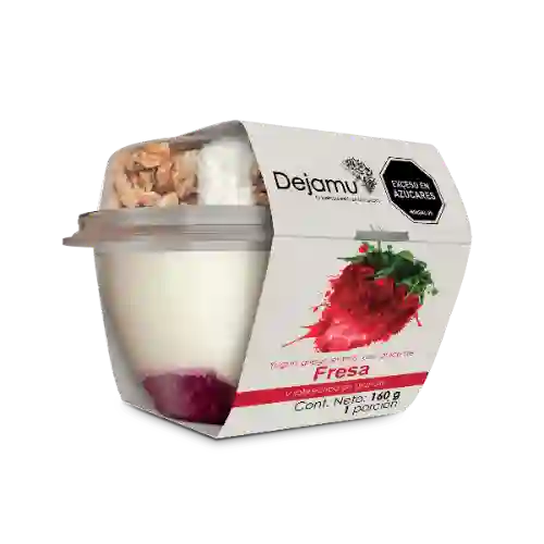 Yogurt Griego Parfait con Dulce de Fresa X 160 gr