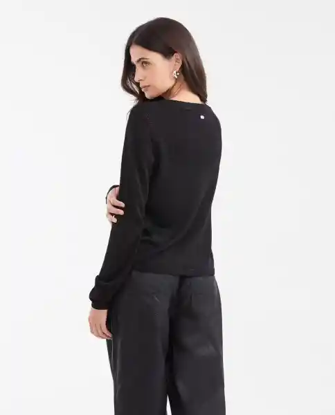 Cardigan Tejido Party Negro Sombrio Ultraoscuro S Chevignon