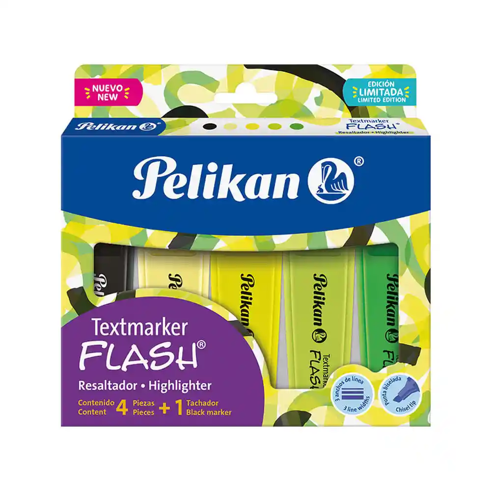 Resaltador Pelikan Flash Citrus Negro