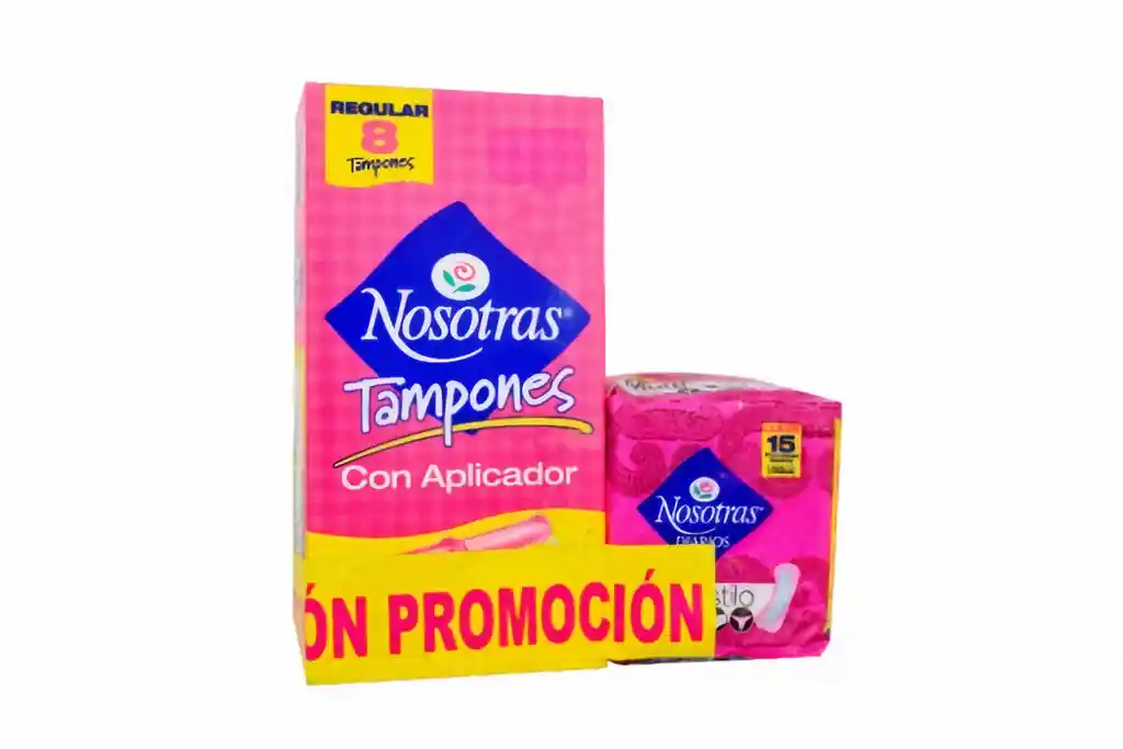 Nosotras Tampones Regular con Aplicador + Protectores Diarios