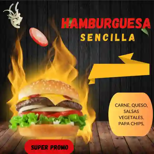 Hamburguesa sencilla