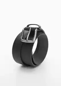 Cinturón Bolonia Negro Talla 91 Hombre Mango