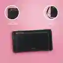 Bolso Cartera Multiuso Con Asa de Mano Negro Serie Miniso