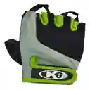 K6 Guantes Para Gimnasio Cuero Fitness Maxcare Verde Talla L