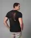 Camiseta Hombre Negro Talla L 102G005 Rifle