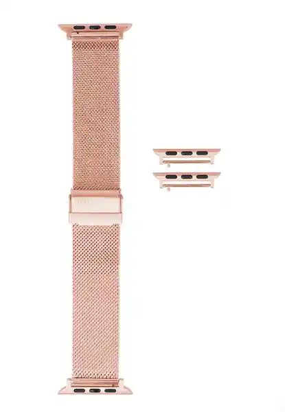 Nco Correa en Acero Inoxidable Para Apple Watch Oro Rosa