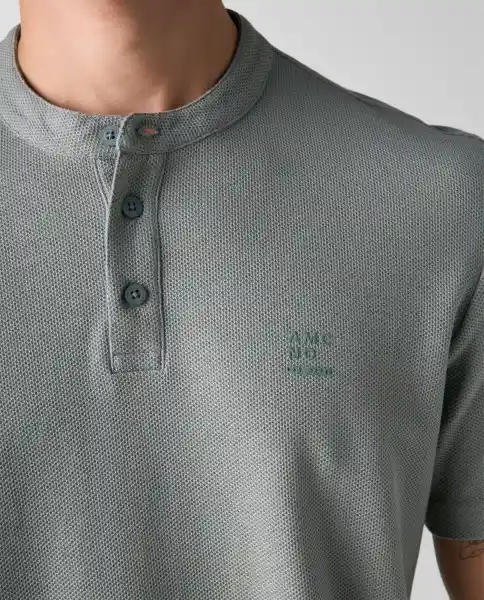 Camiseta Polo Hombre Verde Talla M 802G006_VER165804 Americanino